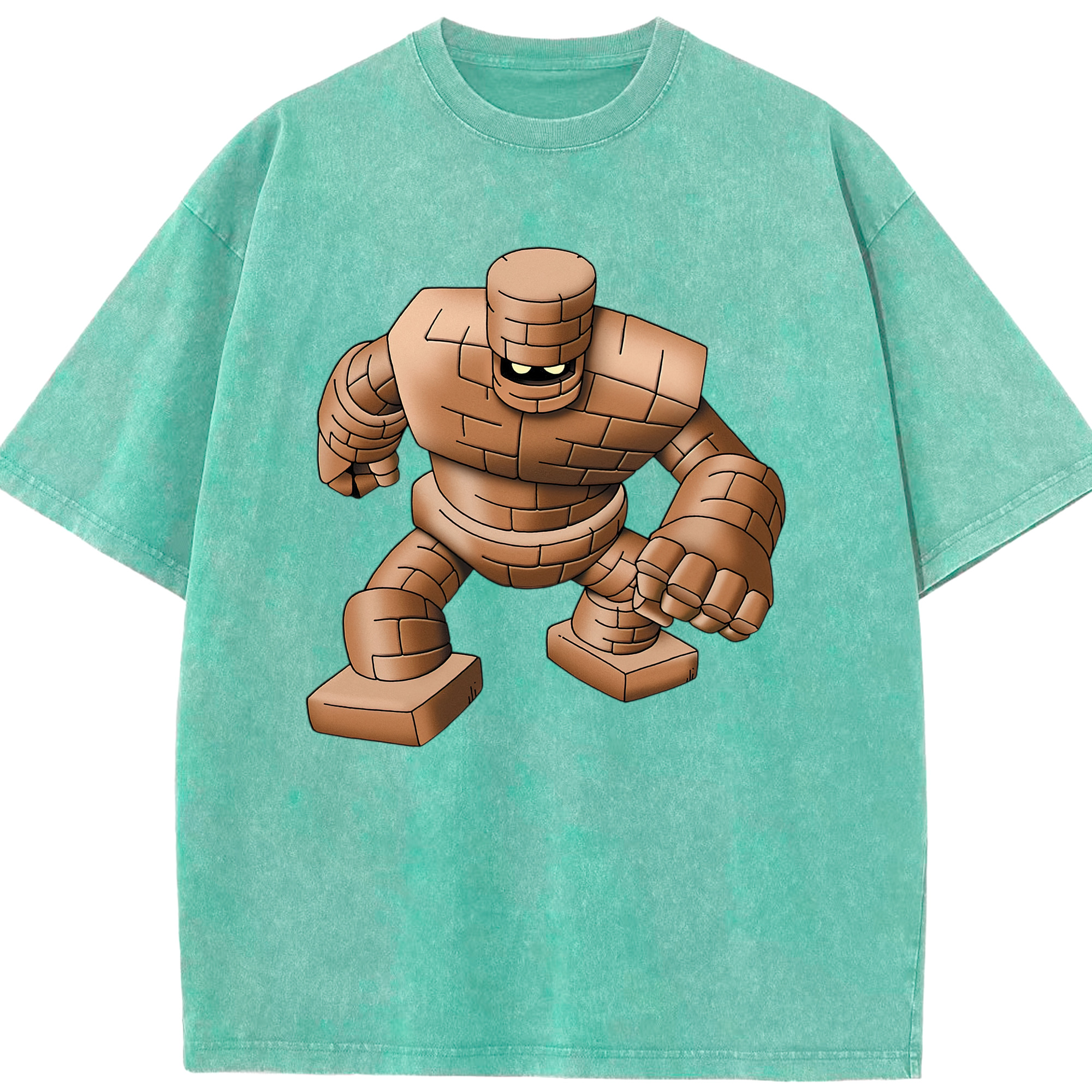 （画像用） ドラゴンクエスト Doragon Kuesuto Dragon Quest 綿100% ヴィンテージ風 半袖Tシャツ（フロントプリント）